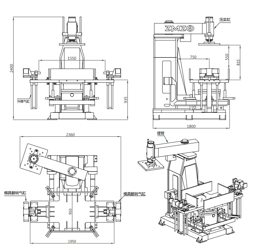 DOPPELSEITIGE SANDFORMMASCHINE